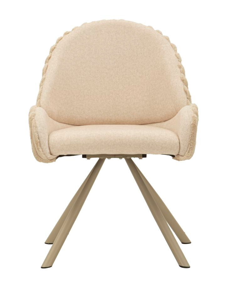 Sedia stoccolma -a-crema set 2 pz cm 58x53x85
