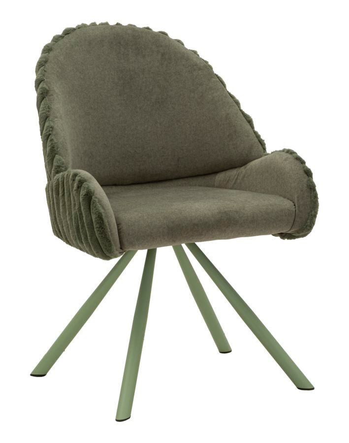 Mauro Ferretti Sedia Stoccolma -a- Verde Set 2 pz 58 x 53 x 85 cm
