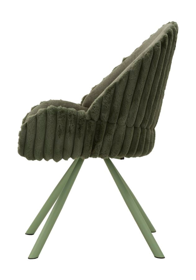 Mauro Ferretti Sedia Stoccolma -a- Verde Set 2 pz 58 x 53 x 85 cm