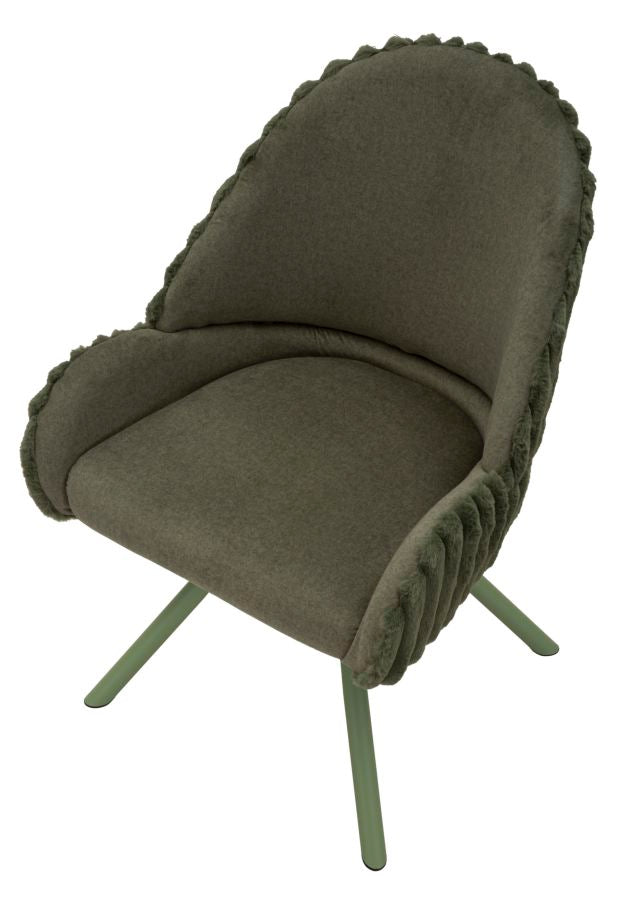 Mauro Ferretti Sedia Stoccolma -a- Verde Set 2 pz 58 x 53 x 85 cm