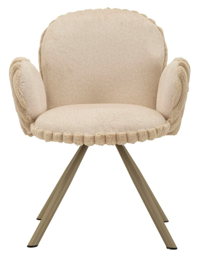 Sedia stoccolma -b-crema set 2 pz cm 64x68x83 (altezza seduta cm 45)