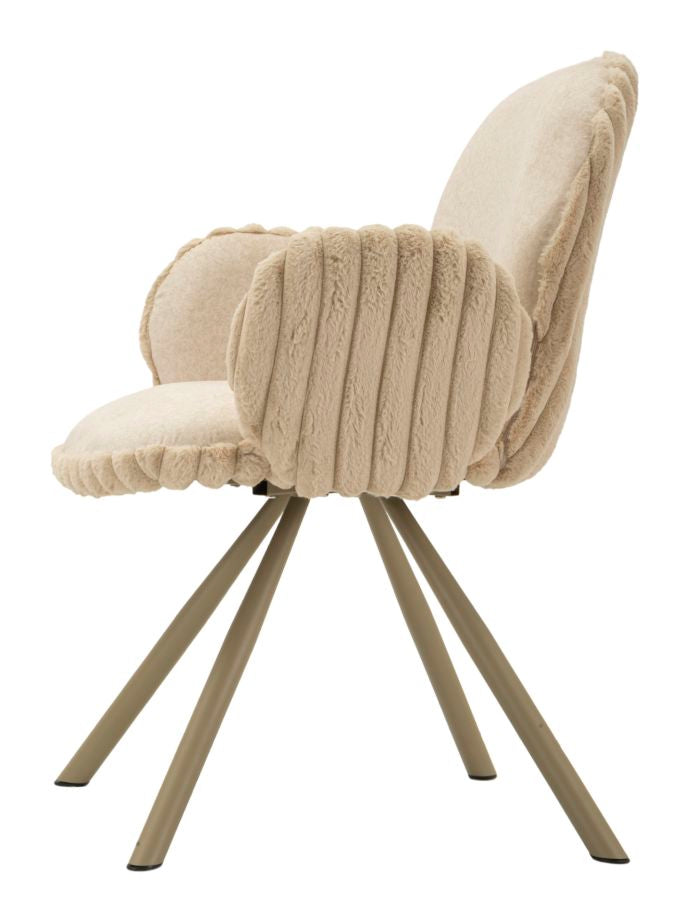 Sedia stoccolma -b-crema set 2 pz cm 64x68x83 (altezza seduta cm 45)