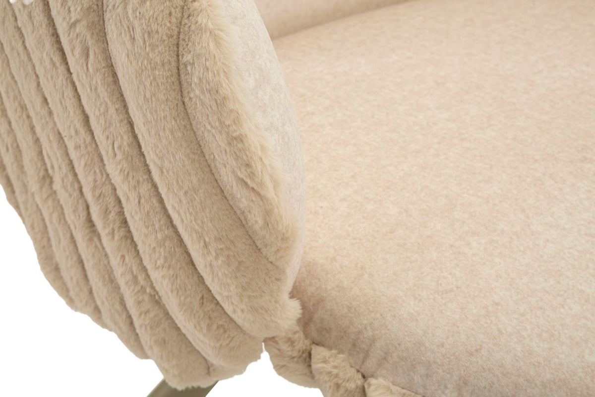 Sedia stoccolma -b-crema set 2 pz cm 64x68x83 (altezza seduta cm 45)