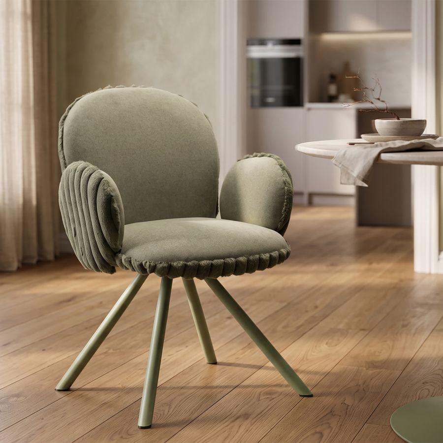 Mauro Ferretti Sedia Stoccolma -b- Verde Set 2 pz 64 x 68 x 83 cm (altezza Seduta 45)