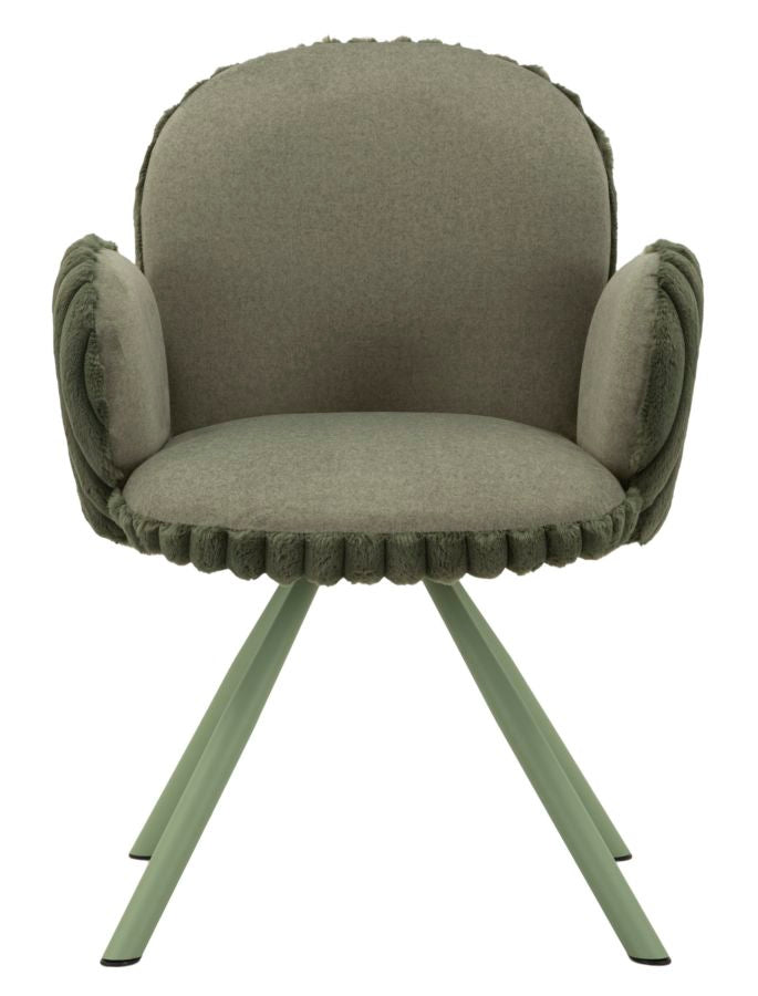Mauro Ferretti Sedia Stoccolma -b- Verde Set 2 pz 64 x 68 x 83 cm (altezza Seduta 45)
