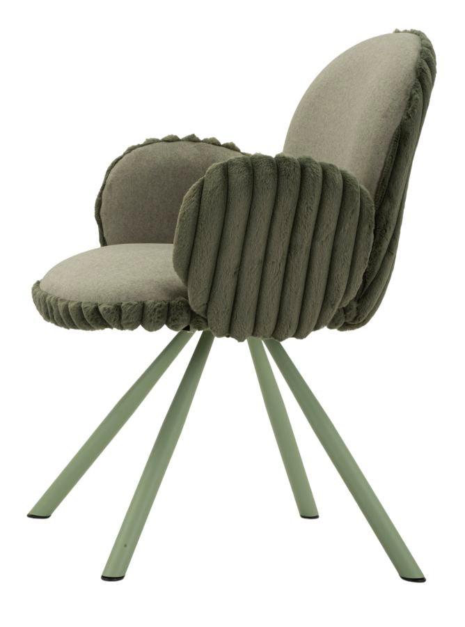 Mauro Ferretti Sedia Stoccolma -b- Verde Set 2 pz 64 x 68 x 83 cm (altezza Seduta 45)