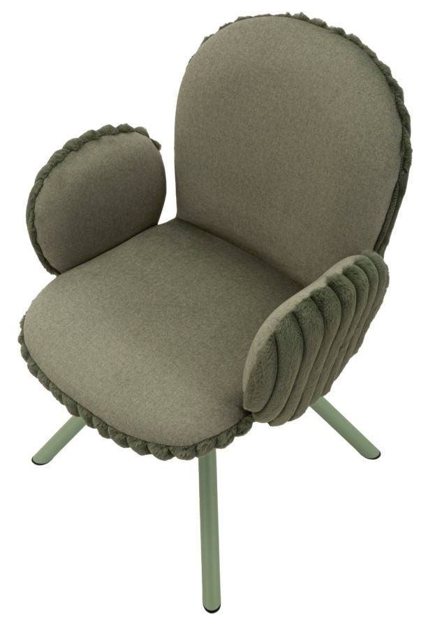 Mauro Ferretti Sedia Stoccolma -b- Verde Set 2 pz 64 x 68 x 83 cm (altezza Seduta 45)