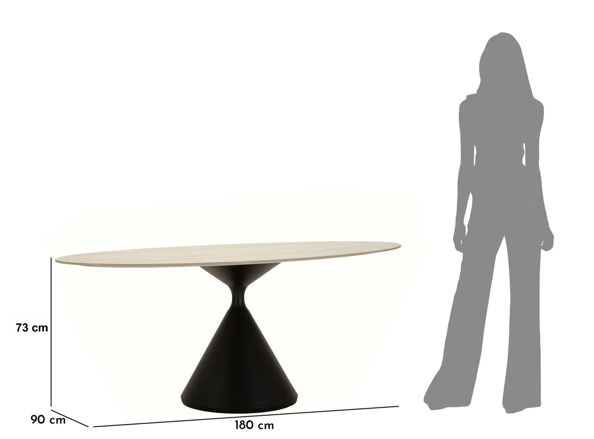Mauro Ferretti Tavolo da Pranzo Space 180 x 90 x 73 cm