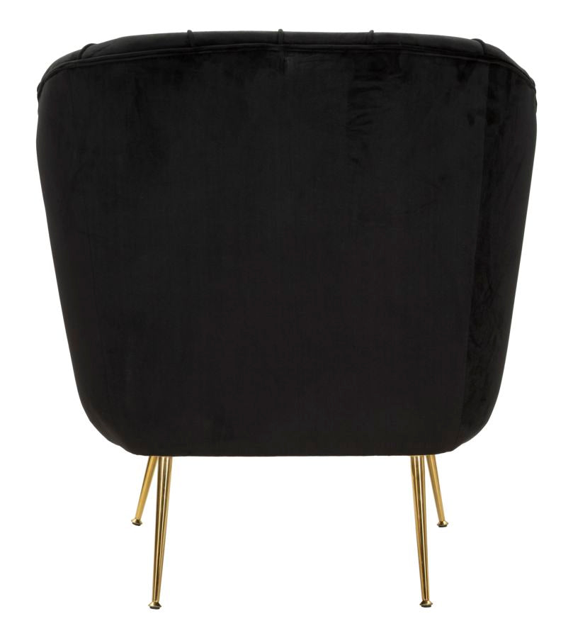 Mauro Ferretti Poltrona Budapest Nera con Cuscino 88 x 83 x 91 cm