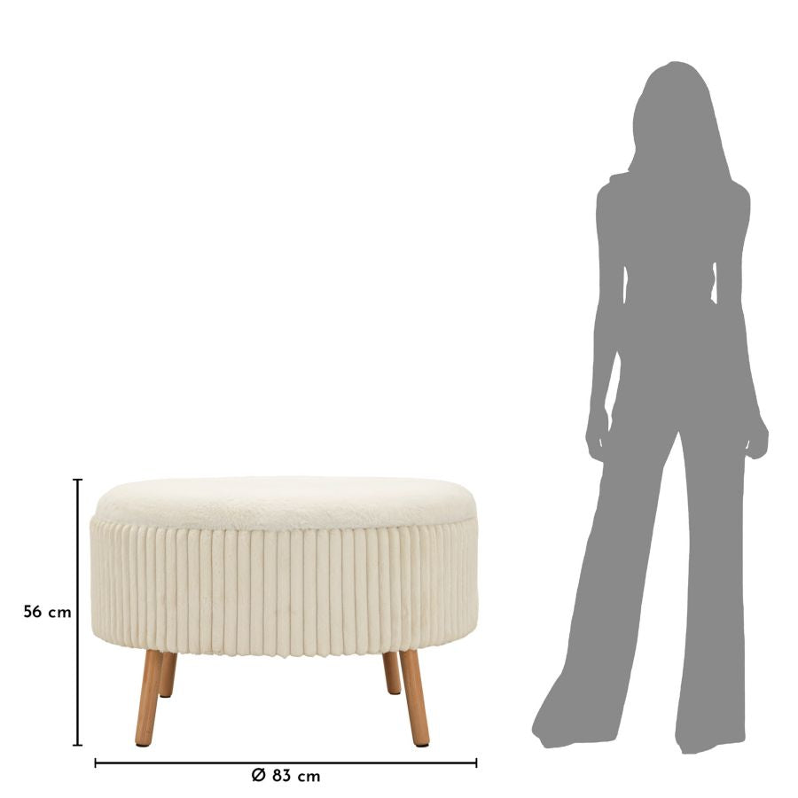 Puff goteborg big cm ø 83x56