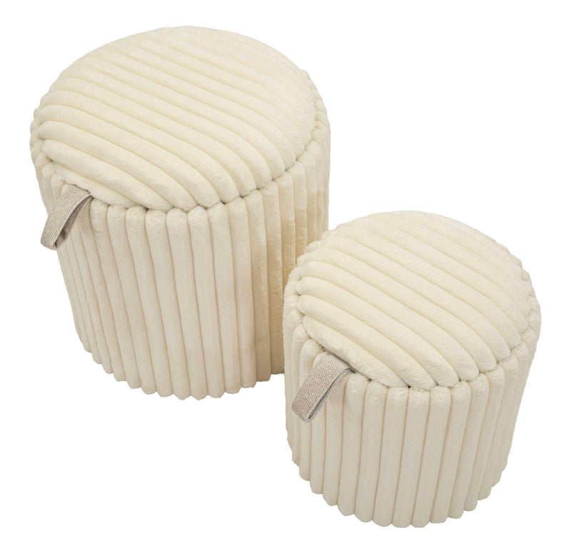Puff goteborg coppia cm ø 40x42-31x32