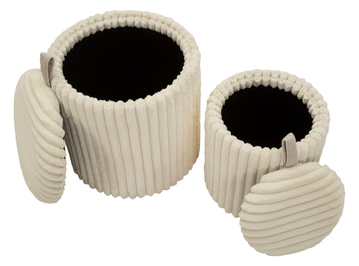 Puff goteborg coppia cm ø 40x42-31x32