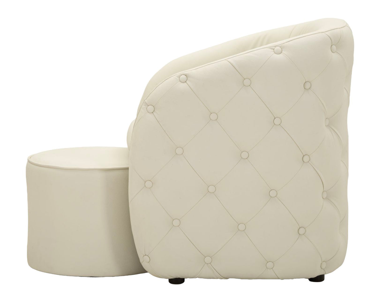 Poltrona c/puff zagabria cm 76x75x80-ø 47x35