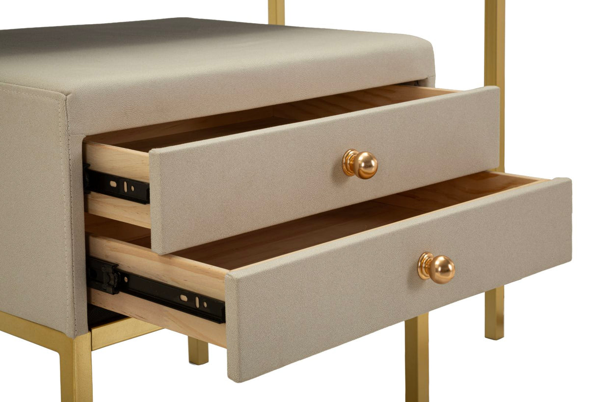 Toletta luxury c/specchio e sgabello cm 120x45x75-50x4x60-50x40x45