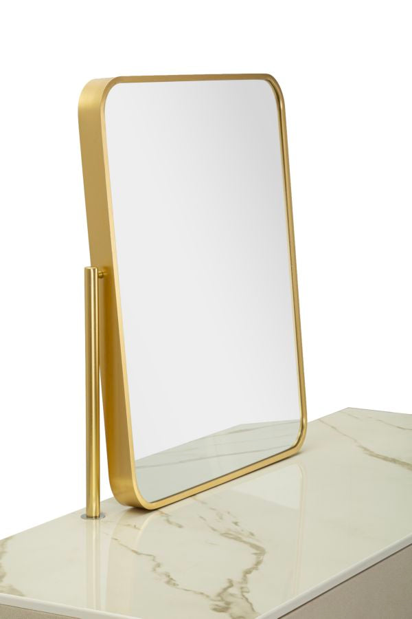 Toletta luxury c/specchio e sgabello cm 120x45x75-50x4x60-50x40x45