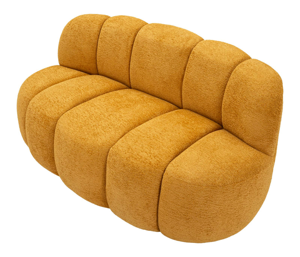 Divanetto ball senape cm 145x80x69