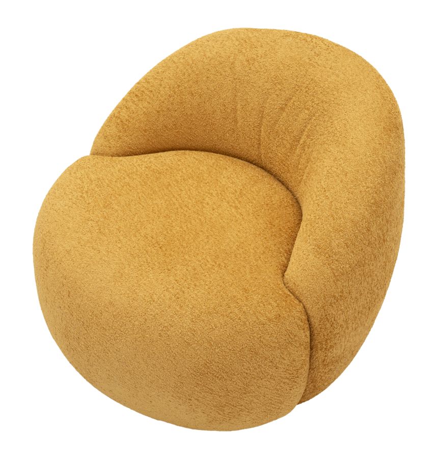 Poltrona ginevra senape cm 81x78x64