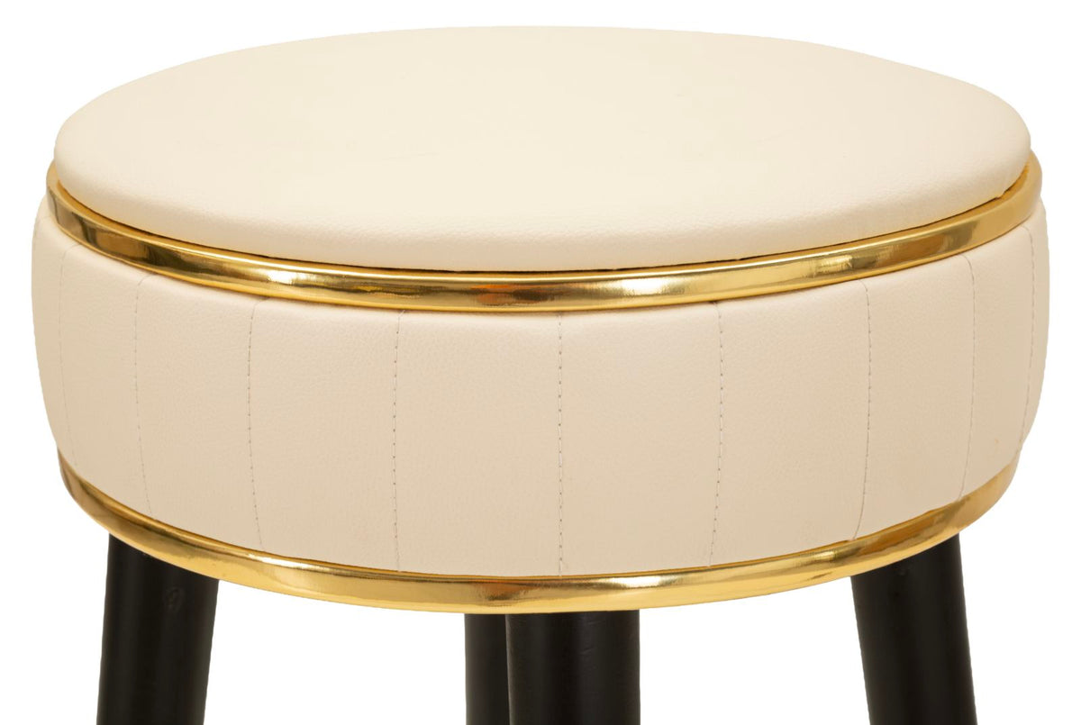 Sgabello bar london crema cm ø 38x74