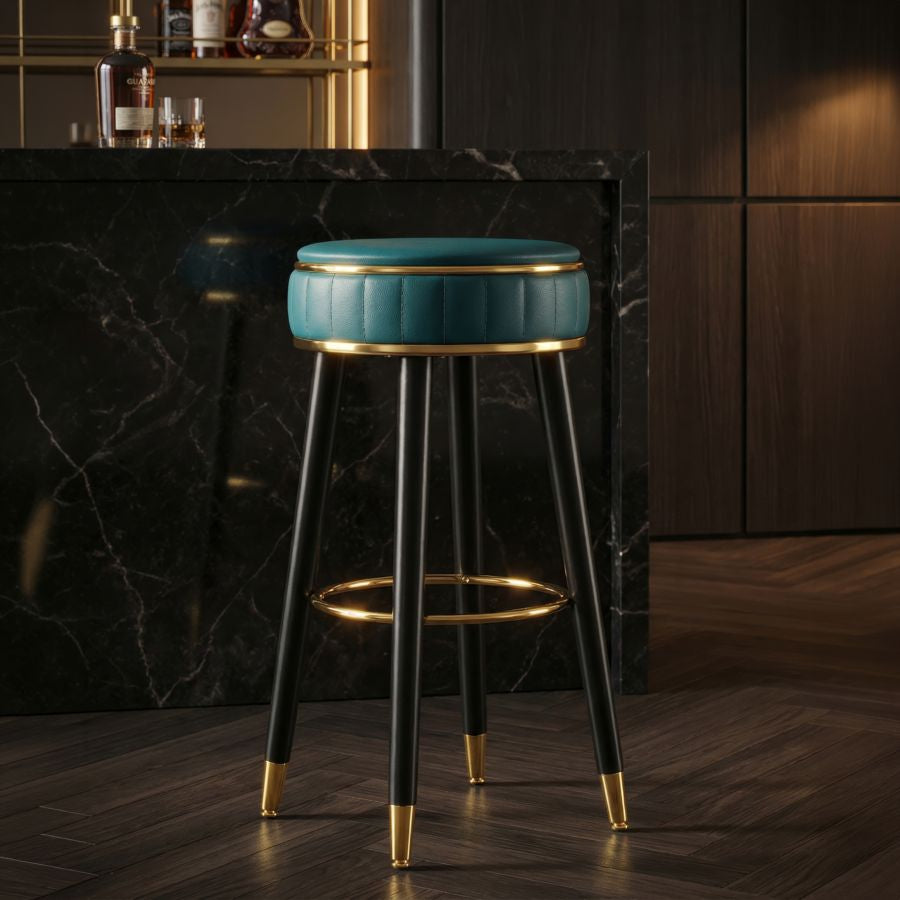 Sgabello bar london verde cm ø 38x74