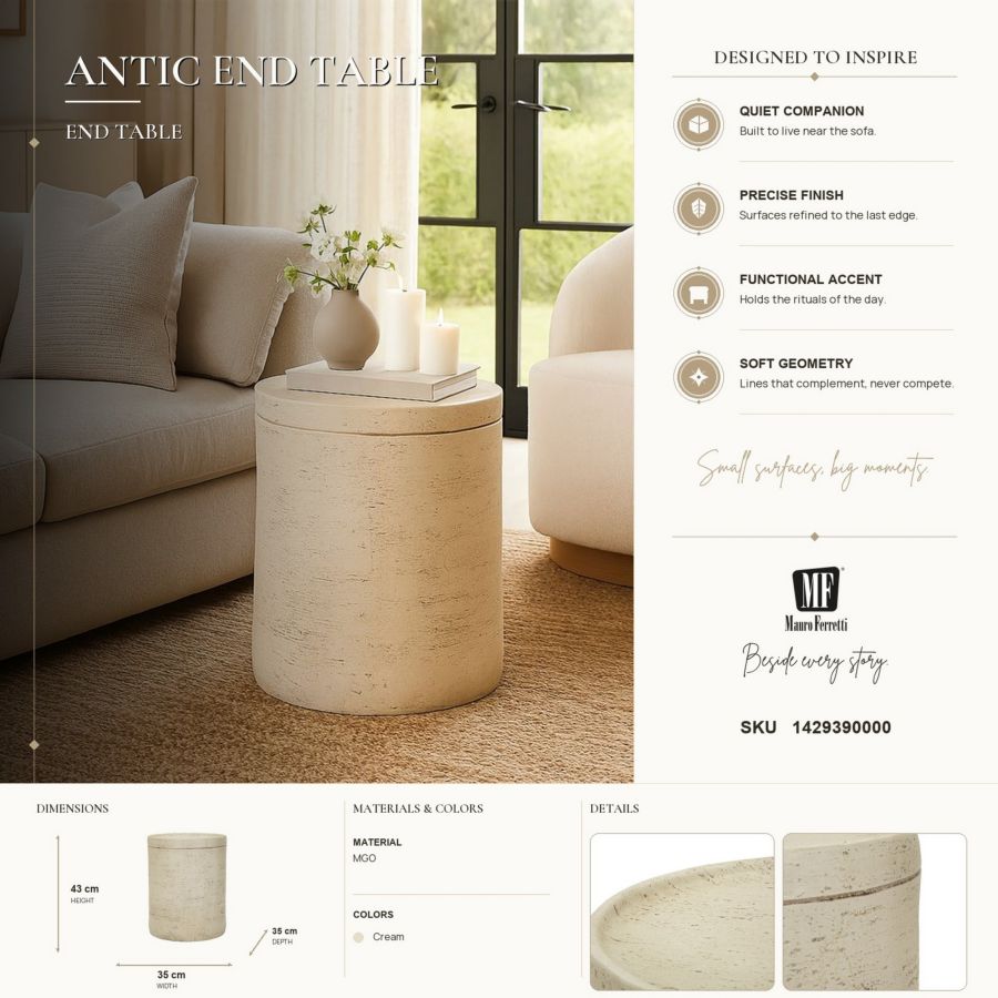 Tavolinetto antic cm cm ø 35x43