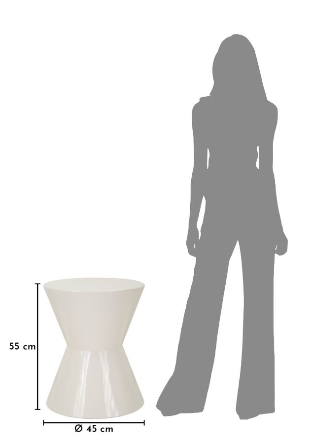 Tavolinetto in metallo oyo cm ø 45x55