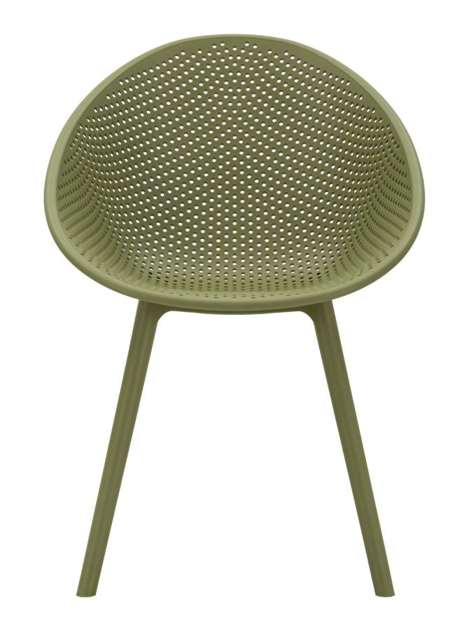 Sedia ibiza verde set 2 pz cm 59x59x83 (altezza seduta cm 45)