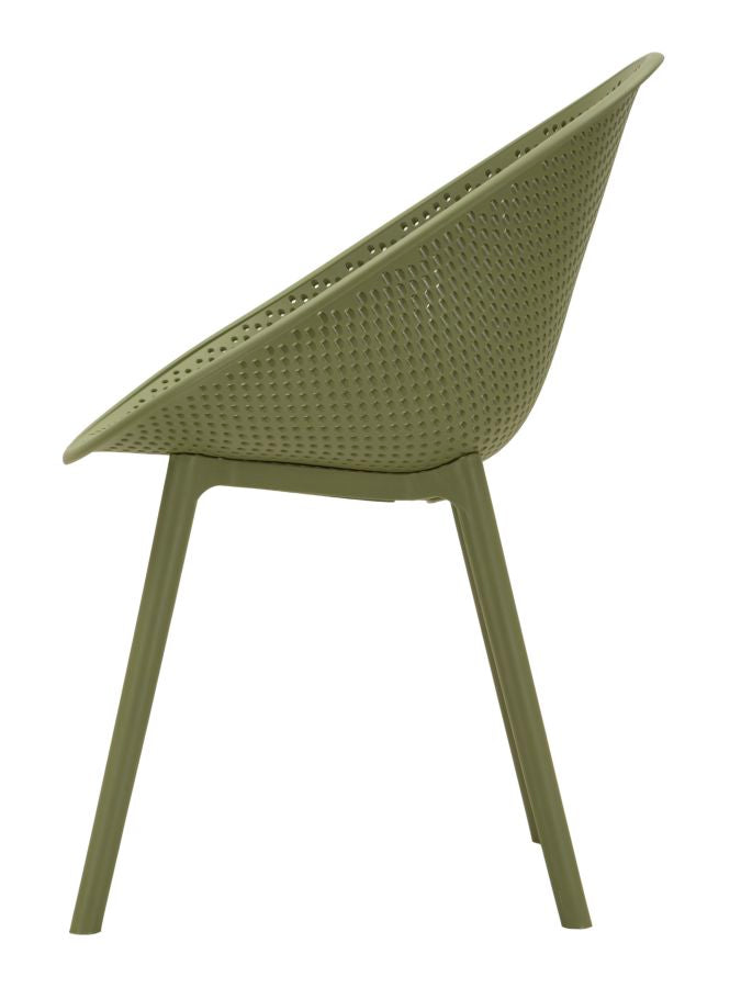 Sedia ibiza verde set 2 pz cm 59x59x83 (altezza seduta cm 45)