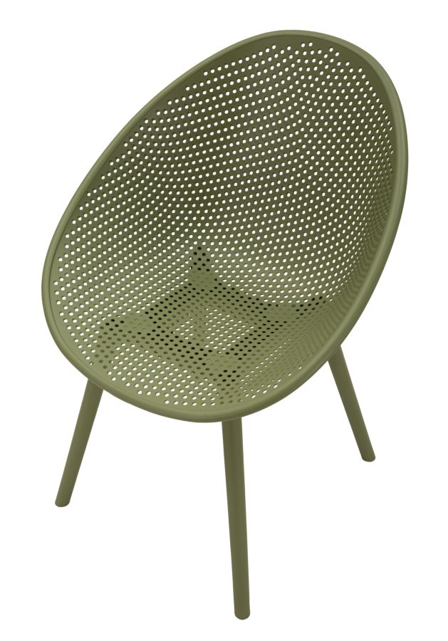 Sedia ibiza verde set 2 pz cm 59x59x83 (altezza seduta cm 45)