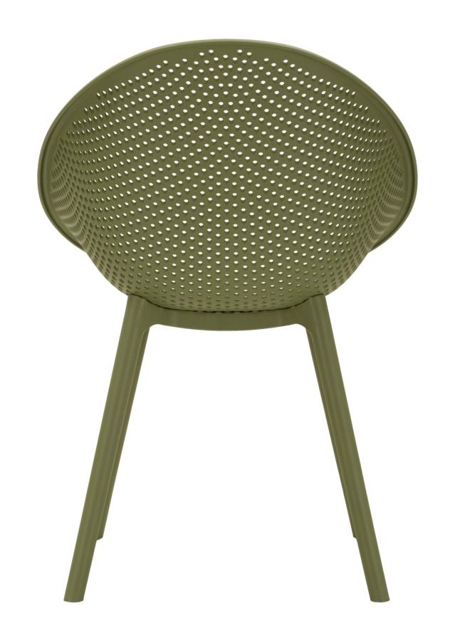 Sedia ibiza verde set 2 pz cm 59x59x83 (altezza seduta cm 45)