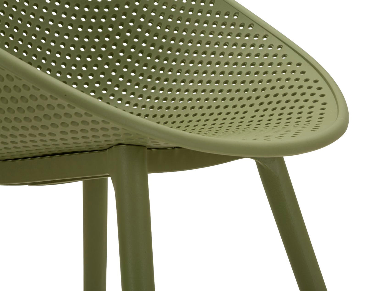 Sedia ibiza verde set 2 pz cm 59x59x83 (altezza seduta cm 45)