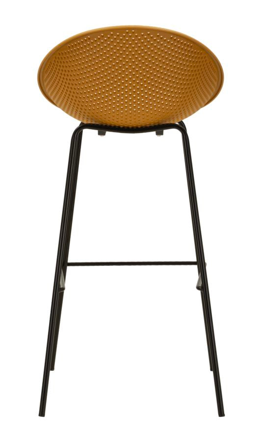 Sgabello bar ibiza senape set 2 pz cm 50x50x98 (altezza seduta cm 75)