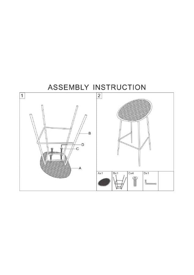 Sgabello bar ibiza verde set 2 pz cm 50x50x98 (altezza seduta cm 75)
