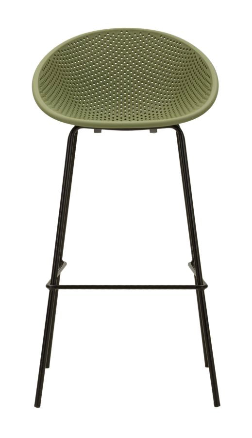 Sgabello bar ibiza verde set 2 pz cm 50x50x98 (altezza seduta cm 75)