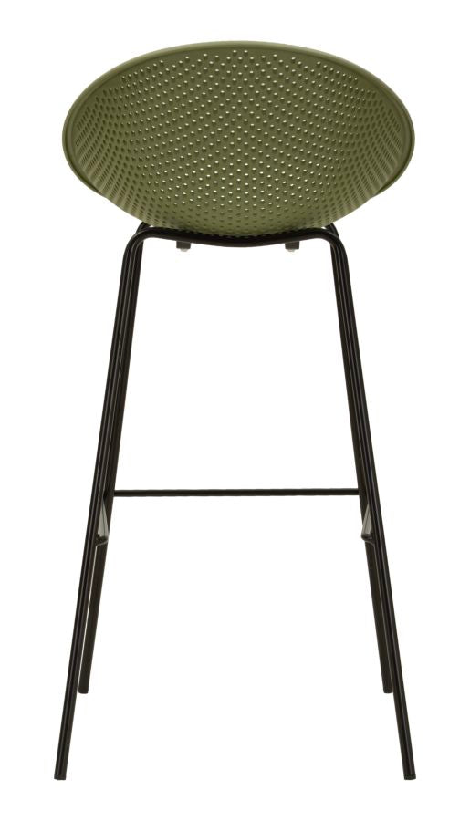 Sgabello bar ibiza verde set 2 pz cm 50x50x98 (altezza seduta cm 75)