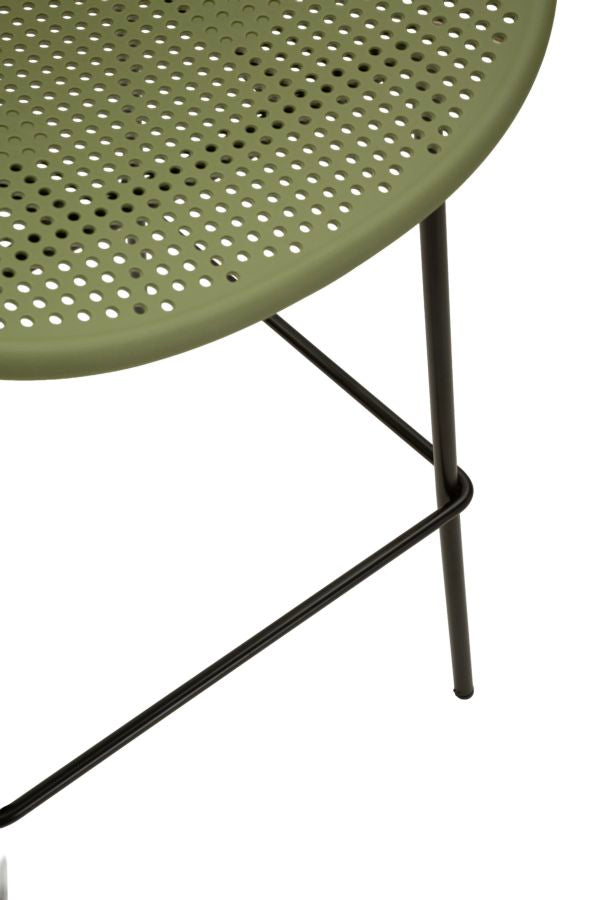 Sgabello bar ibiza verde set 2 pz cm 50x50x98 (altezza seduta cm 75)