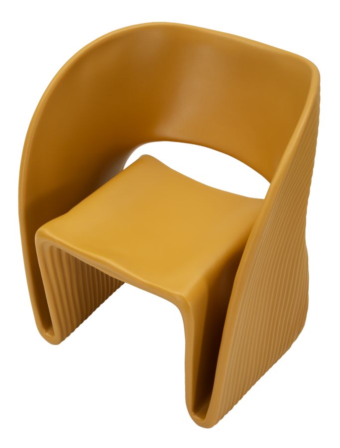 Poltrona sand senape cm 65x57,5x76 (altezza seduta cm 45)