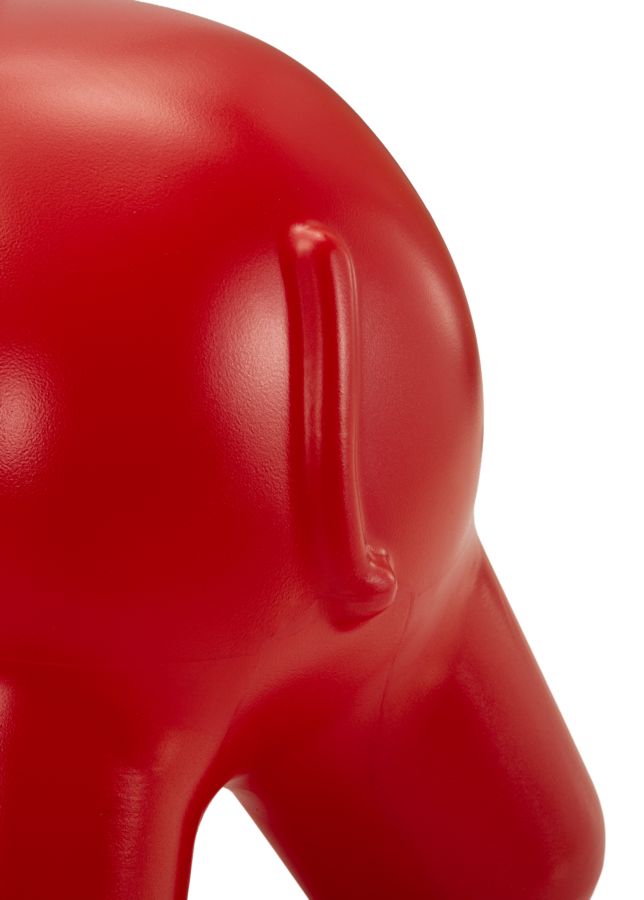 Sgabello elephant rosso cm 86x46x56