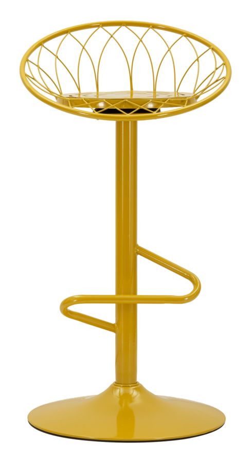 Sgabello bar clox senape cm 49x45x92