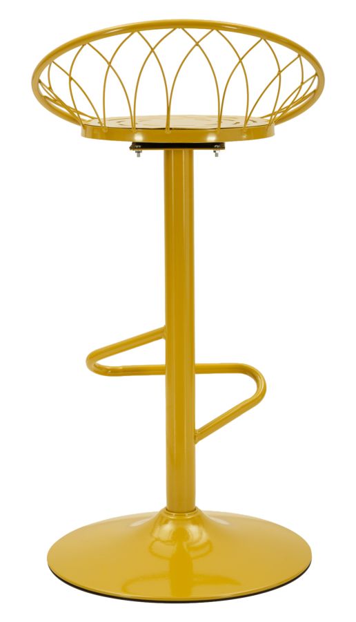 Sgabello bar clox senape cm 49x45x92
