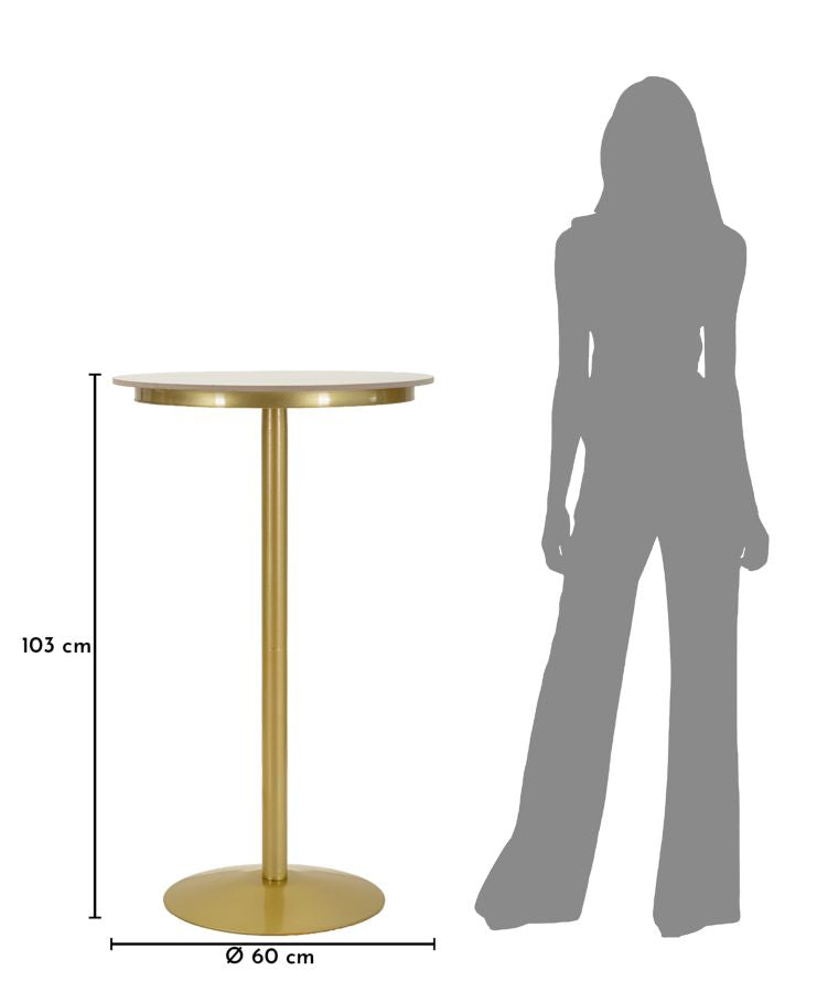 Tavolino bar simply cm ø 60x103