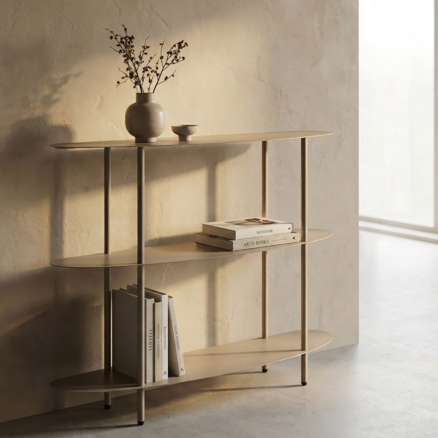 Console saturno tortora cm 90x28x81