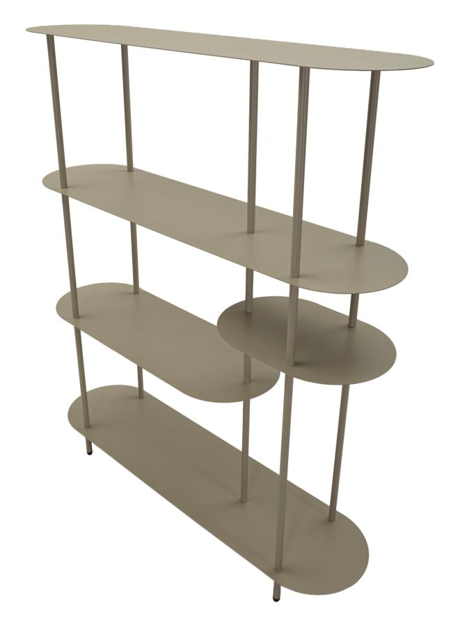 Libreria saturno tortora cm 118x31x139