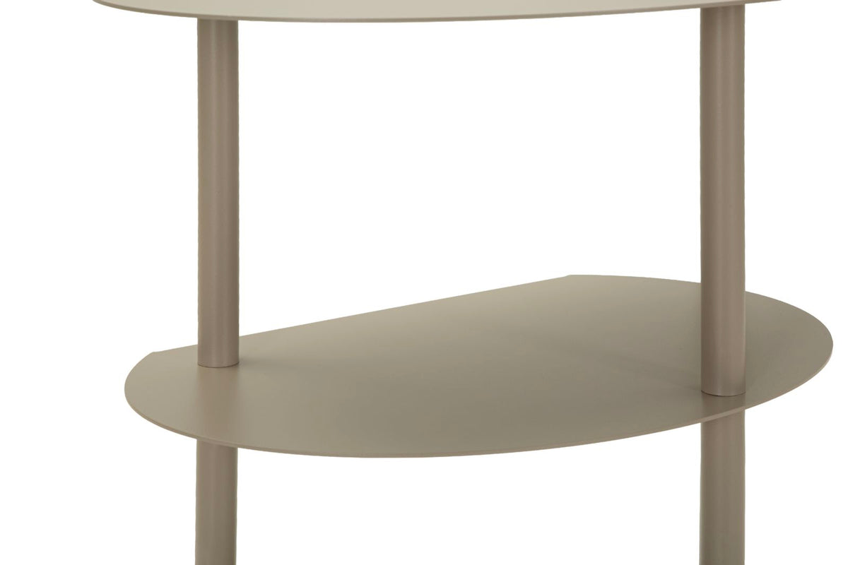 Comodino saturno tortora cm 49,5x27,5x49,5
