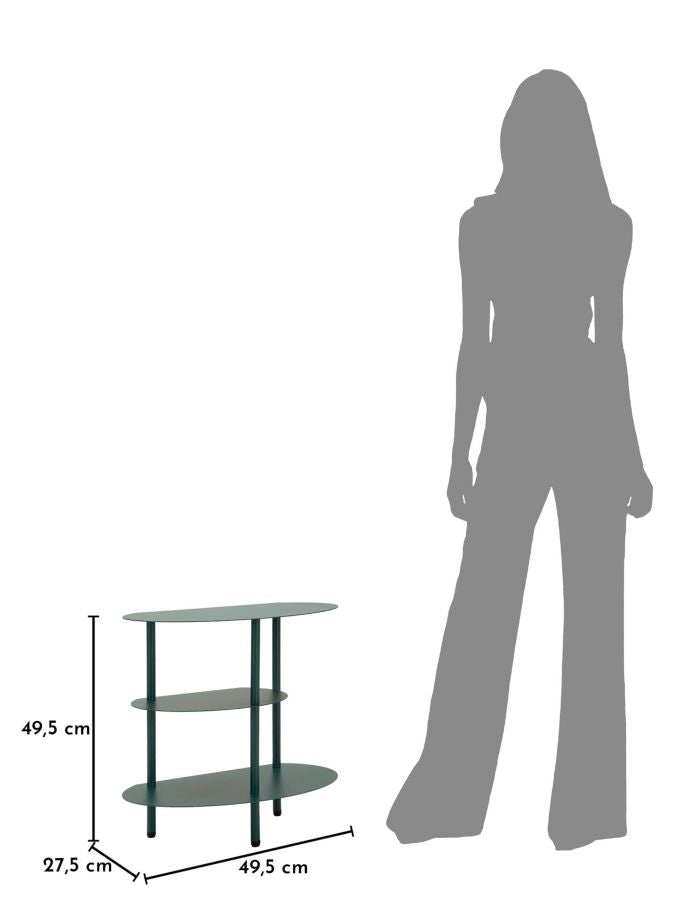 Comodino saturno ottanio cm 49,5x27,5x49,5