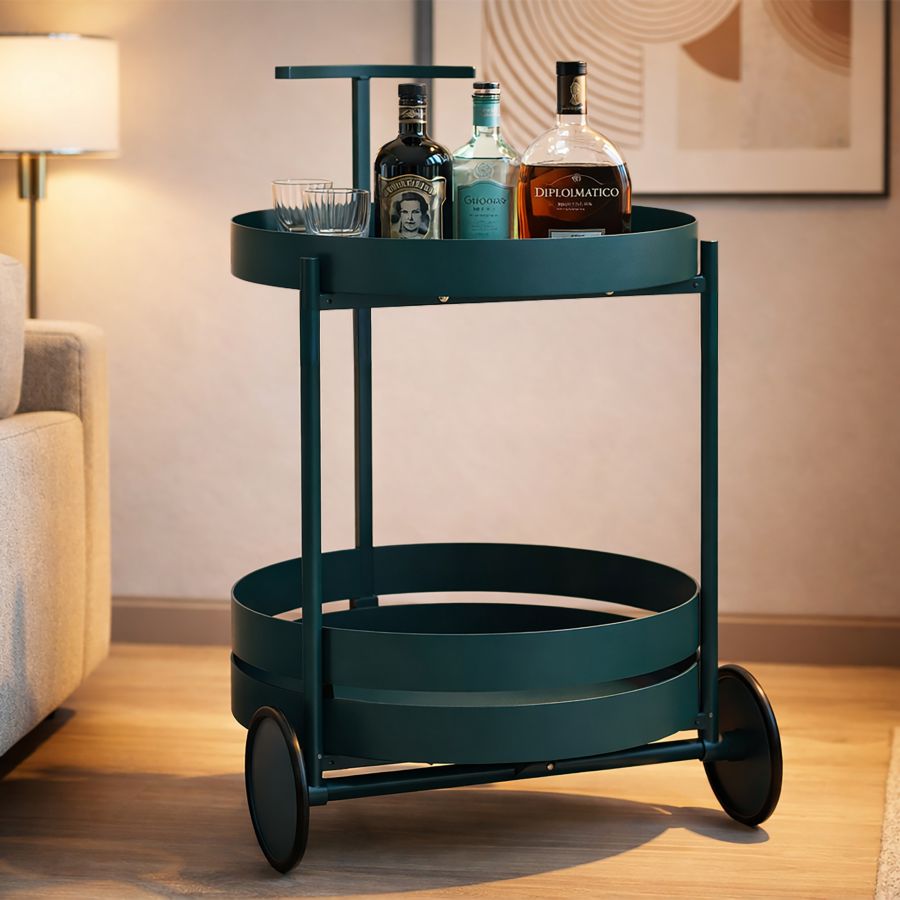 Carrello saturno ottanio cm 40x49,5x61