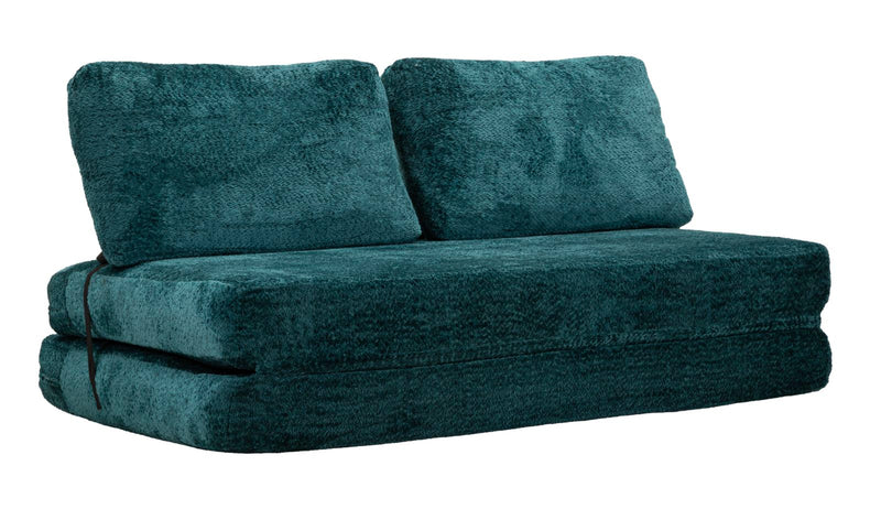 Divano/letto faster petrolio cm 150x100x80 (compresso-misura letto cm213x150x18)