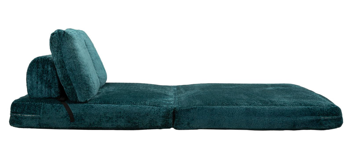 Divano/letto faster petrolio cm 150x100x80 (compresso-misura letto cm213x150x18)