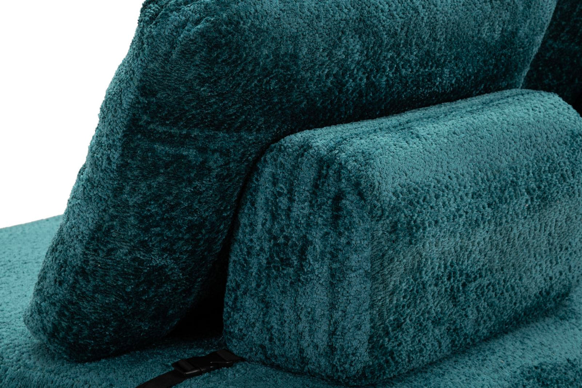 Divano/letto faster petrolio cm 150x100x80 (compresso-misura letto cm213x150x18)