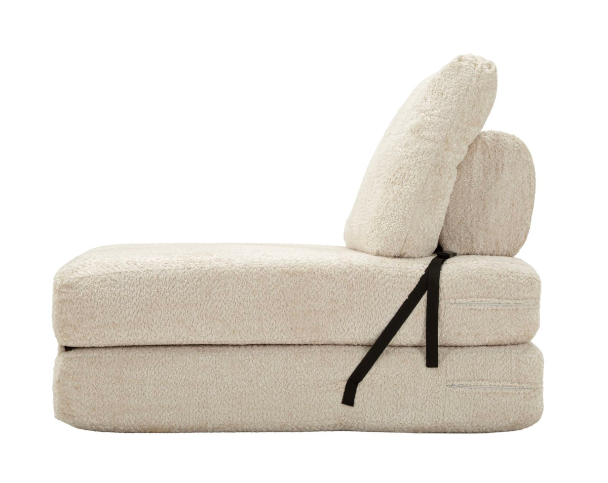 Poltrona/letto faster bianca cm 80x100x80 (compressa-misura letto cm204x80x18)