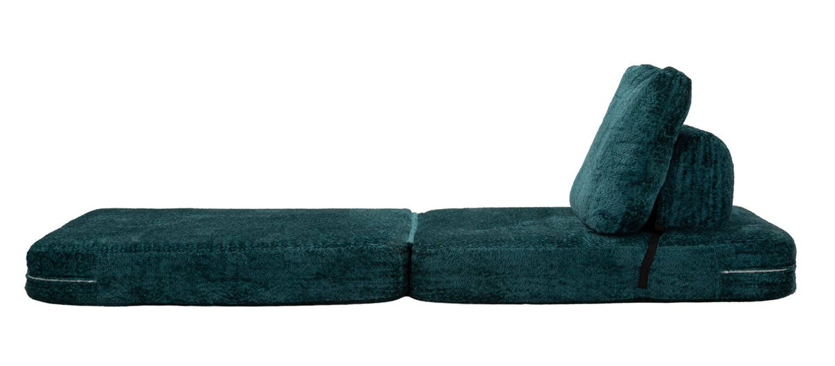 Poltrona/letto faster petrolio cm 80x100x80 (compressa-misura letto cm204x80x18)